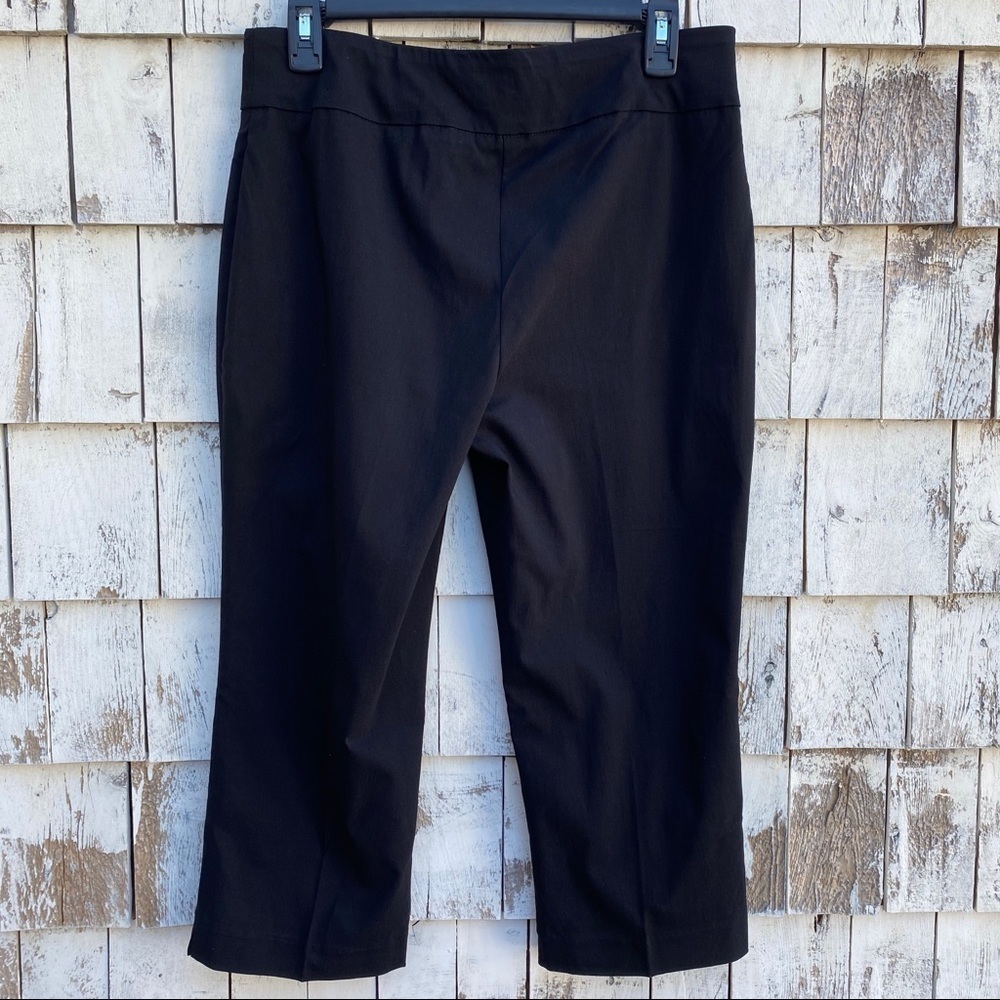Dana Buchman Slimming Mid-Rise Black Capri - Picture 4 of 6